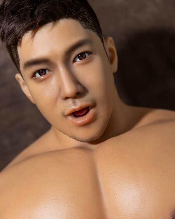 Premium gay fantasy silicone doll by Mendolls, embodying pride in a rainbow-themed mythical setting.