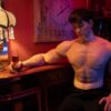 Lifelike Gay Silicone Doll for Intimacy from Mendolls, posed in a dynamic Pride event for gay connection