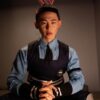 Captivating realistic gay doll silicone by Mendolls, radiating pride in a starry LGBT intimate display