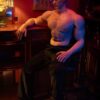 Mendolls Gay Silicone Doll for Intimacy, silky smooth and lifelike, posed in a romantic urban Pride moment.