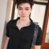 Premium gay partner replica doll by Mendolls, showcased in a serene dawn LGBT companion moment.