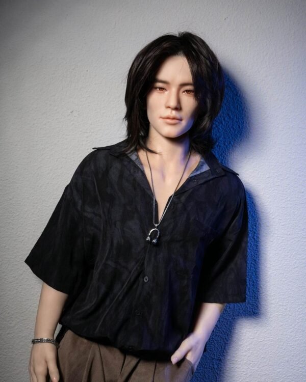 Realistic gay doll with soft features and slim build
