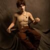 Kieran with muscular chest and seductive eyes
