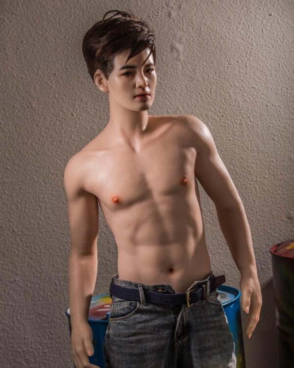 Mendolls male companion doll for gay with hyper-realistic detail, unveiled in a warm LGBT unboxing momen