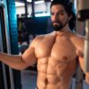 Fantasy male sex doll Gabriel reclining on bed