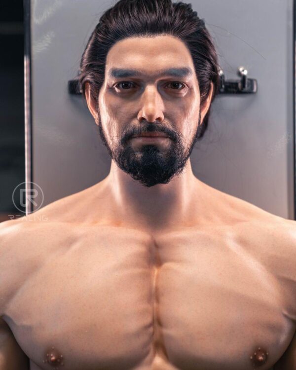 Flexible silicone male doll for gay pleasure