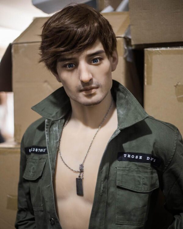 Silicone adult male doll with elegant features