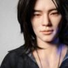 177cm/5ft10 Asian Gay Silicone Boyfriend Doll for Intimacy Long-Haired Companion - River