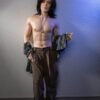 177cm/5ft10 Asian Gay Silicone Boyfriend Doll for Intimacy Long-Haired Companion - River
