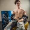 Premium male companion doll for gay by Mendolls, showcased in a serene dawn LGBT partner moment.