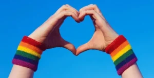 gay pride parade around the world with rainbow flags