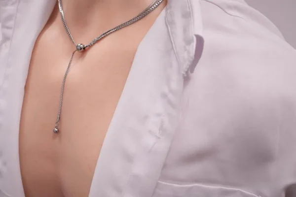 Detailed silicone torso and soft skin texture on male companion doll