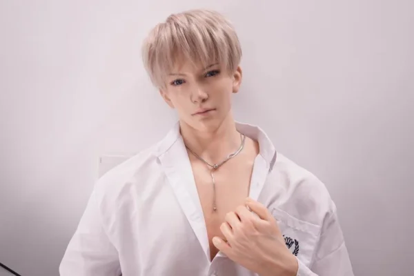 Silicone male sex doll for LGBT users with a dreamy, romantic appearance
