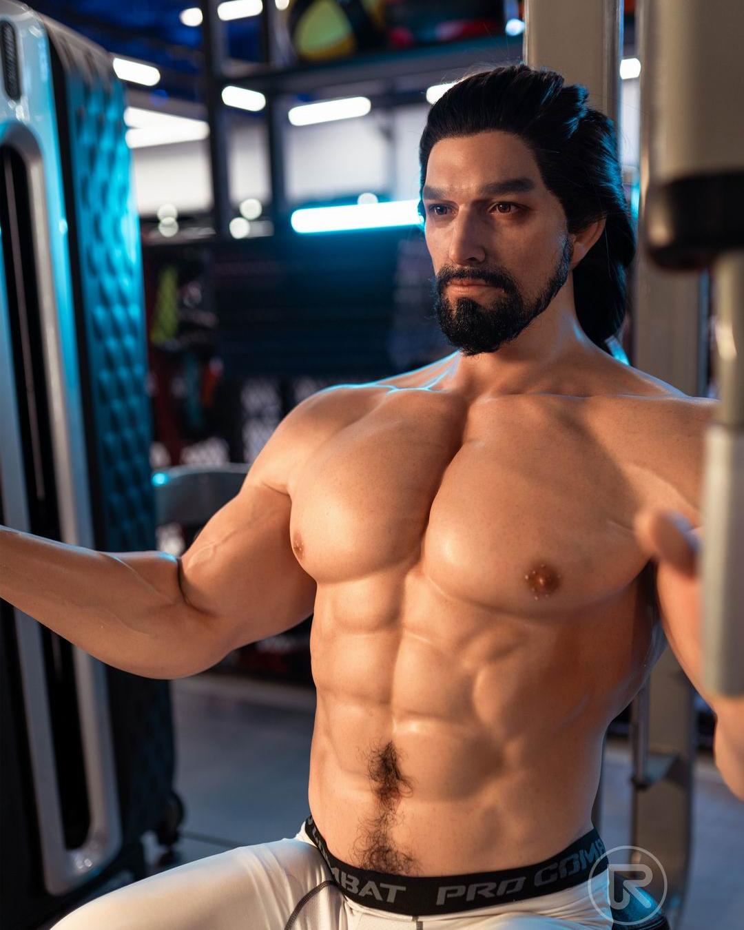 gay man holding sex toy in self-care context