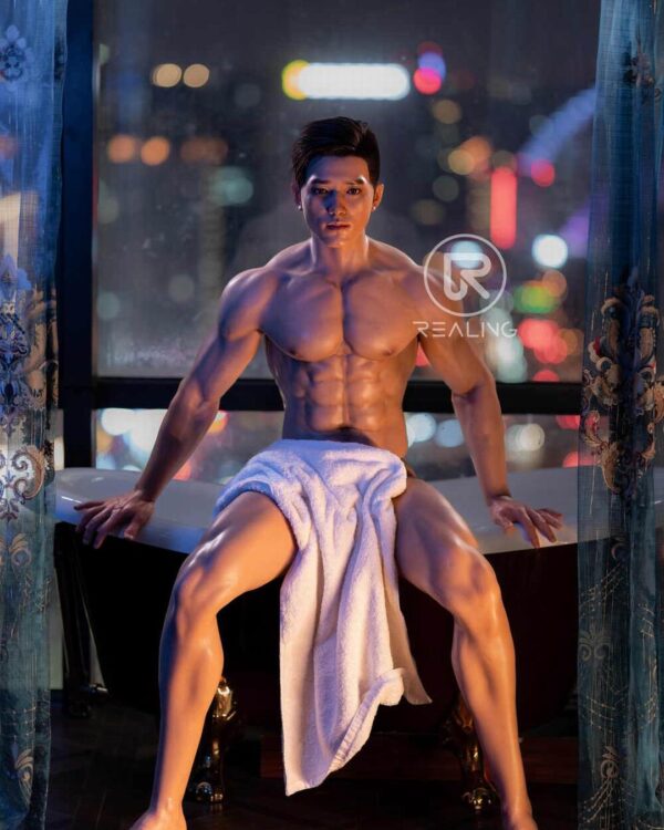 Blake – 180cm/5'11” Muscular Gay Love Doll | White Tanktop Fantasy Companion