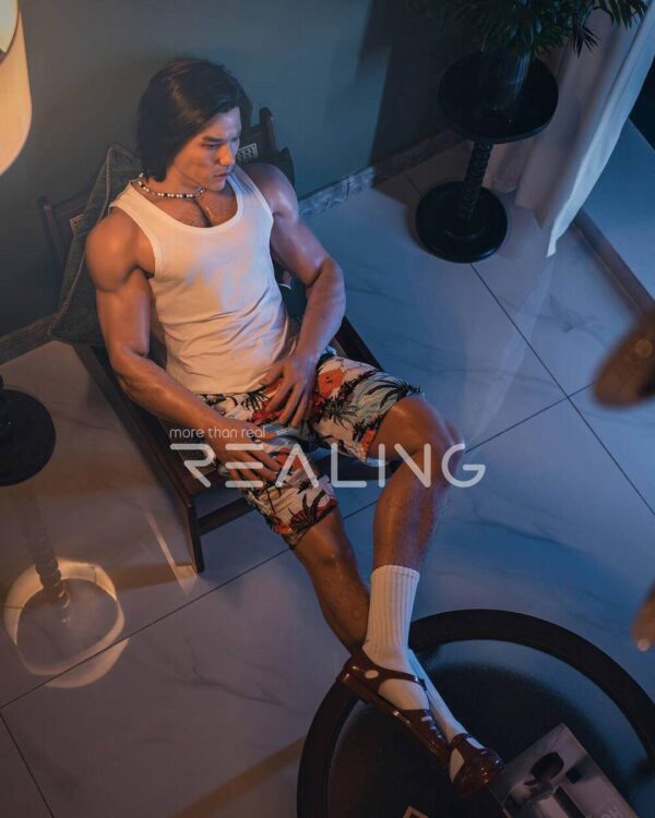 Zion – Gay Beach Companion | 180cm /5'11" Long-Haired Island Fantasy from Mendolls
