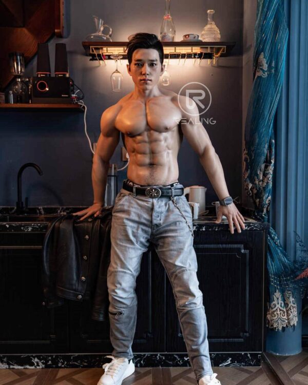 Blake – 180cm/5'11” Muscular Gay Love Doll | White Tanktop Fantasy Companion