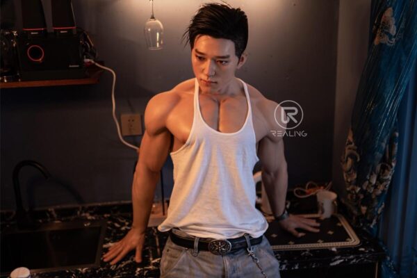 Blake – 180cm/5'11” Muscular Gay Love Doll | White Tanktop Fantasy Companion