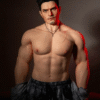 Troy 175cm gay silicone muscle doll front view