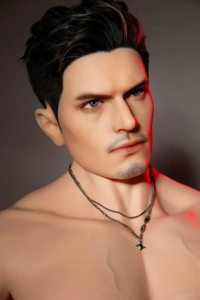 gay man using male doll for self-care and intimacy