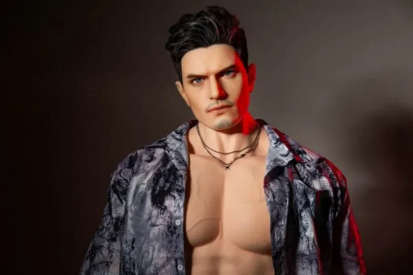Troy 175cm gay silicone muscle doll front view