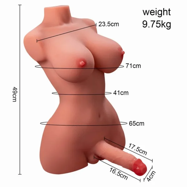 transgender sex doll, realistic shemale torso toy