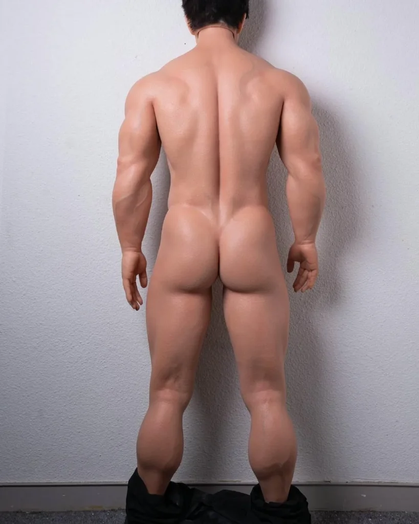 Artisan painting details on an ultra realistic sex doll