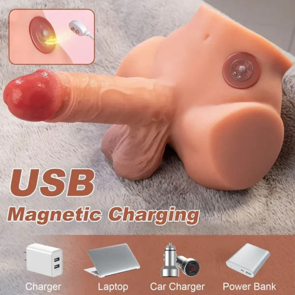 男性用振動胴体ディルド