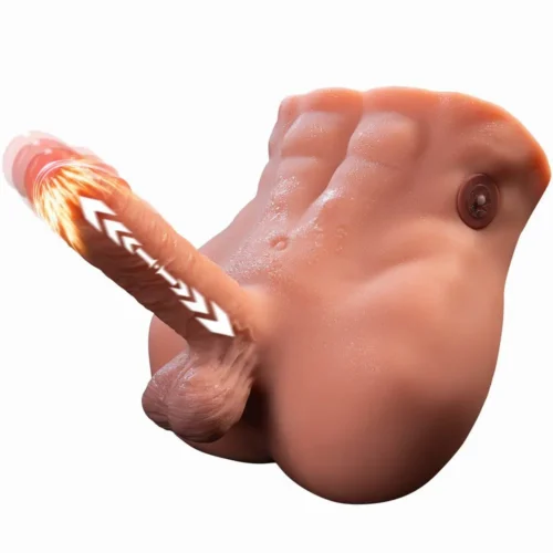 muscular vibrating male torso masturbator