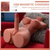 US IN STOCK Shemale Torso Masturbator – Realistic Transgender Vibrating Dildo Toy