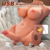 振動するシーメール胴体オナニー