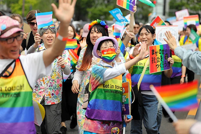 Crowd at Tokyo Rainbow Pride 2025 celebrating love and diversity