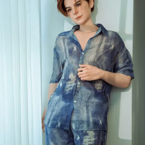 Theo 160cm realistic twink sex doll gay male with a slender physique