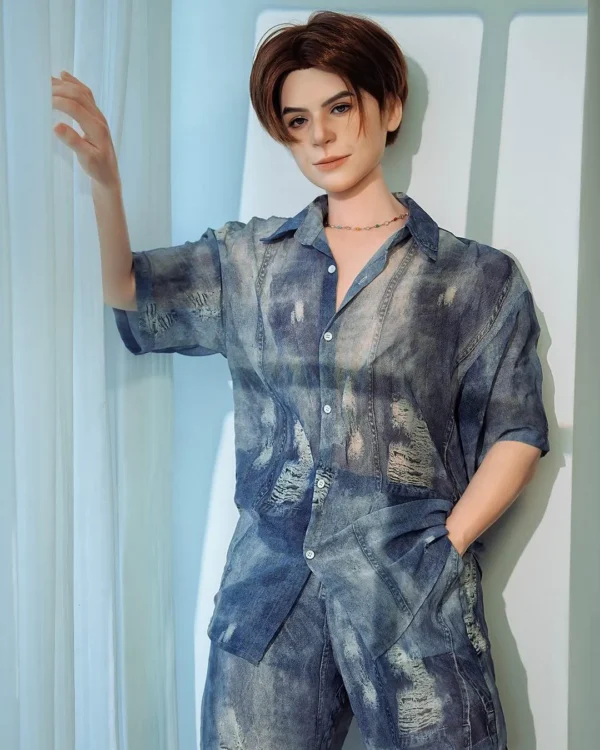 Lifelike silicone male doll Theo with soft silicone body and natural pose