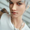 Asian-inspired silicone male doll Riku with realistic lifelike skin and soft texture