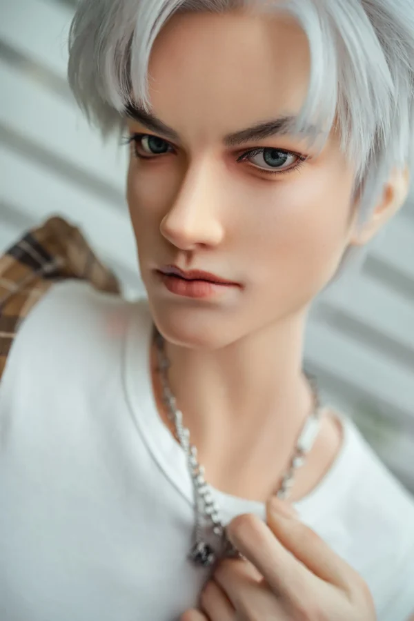 Asian-inspired silicone male doll Riku with realistic lifelike skin and soft texture