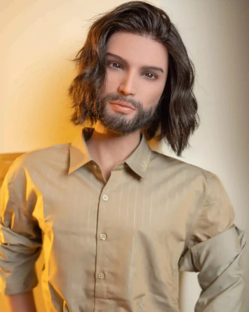 Ali 168cm (5ft6) Arab Male Doll Ultra-Realistic Silicone Model Ali 168cm (5ft6) Arab Male Doll Ultra-Realistic Silicone Model