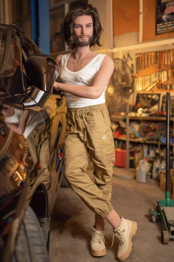 Caleb 168cm (5ft6) Life-Size Gay Doll Realistic Muscle Silicone Body [US STOCK]