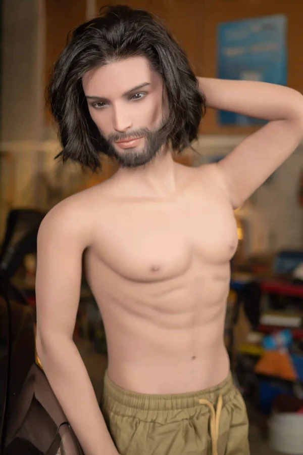 Caleb 168cm (5ft6) Life-Size Gay Doll Realistic Muscle Silicone Body [US STOCK]