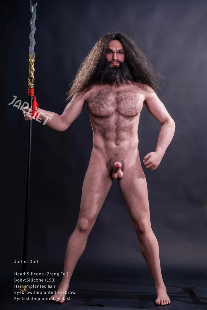 Massive 193cm chest and abdominal muscle definition on Arthur male doll.