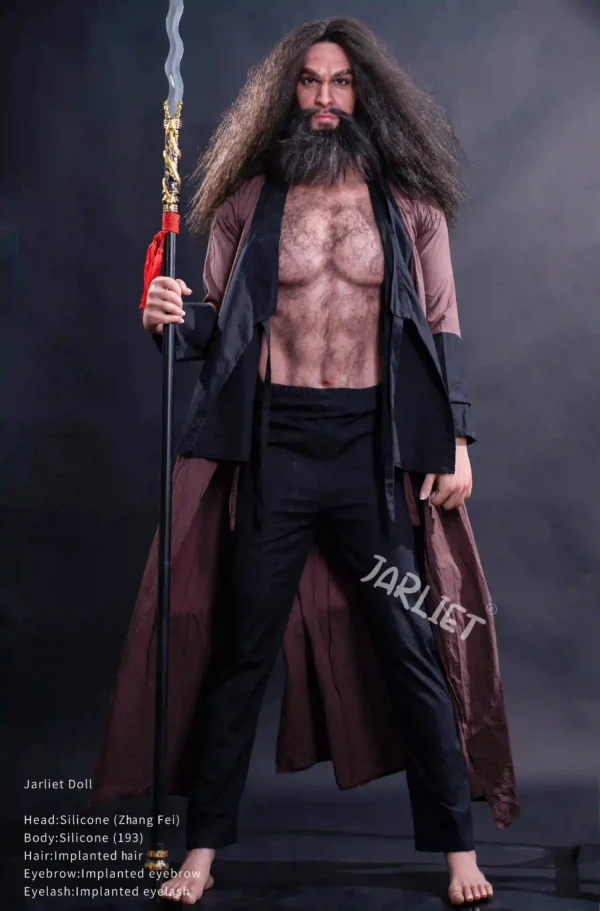 アーサー男性人形の193cmの巨大な胸部と腹筋の定義。.