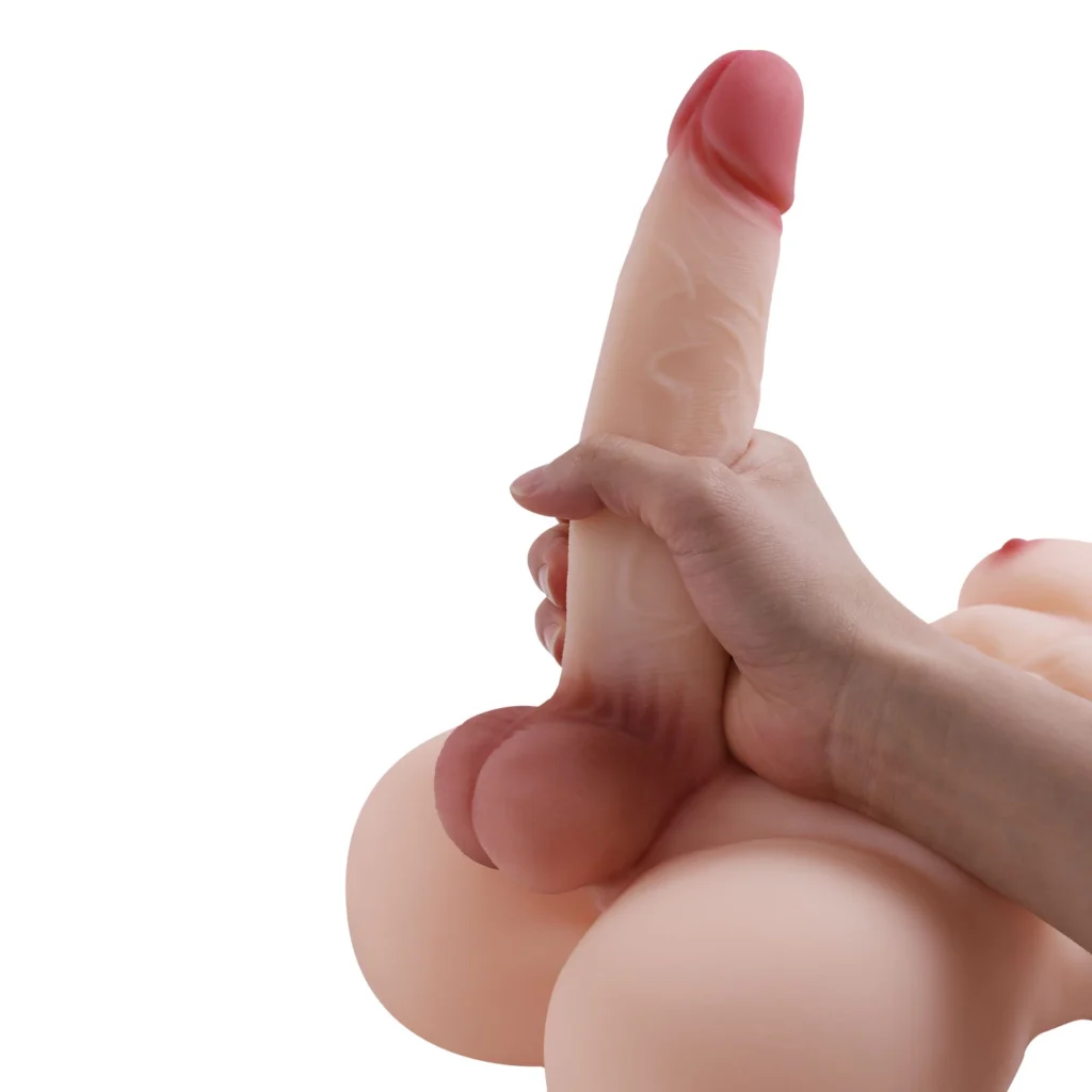 Realistic Gay Male Torso with 5.3 Inch Dildo