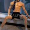 175 cm Silicone Male Doll for Gay Men, handsome adult man with Ivy League-inspired collegiate styling, view 6