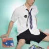 175 cm Silicone Male Doll for Gay Men, handsome adult man with Ivy League-inspired collegiate styling, view 17