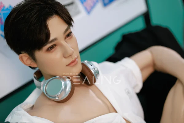175-cm-silicone-male-doll-for-gay-men-55 175 cm Silicone Male Doll for Gay Men, handsome adult man with Ivy League-inspired collegiate styling, view 55