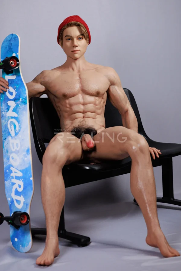 henson-skateboarder-male-doll-178cm-04 Henson Skateboarder Male Doll 178cm / 5'10" with skateboarder street style, product view 4