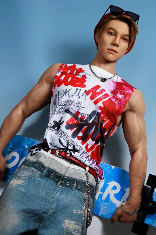 henson-skateboarder-male-doll-178cm-25 Henson Skateboarder Male Doll 178cm / 5'10" with skateboarder street style, product view 25