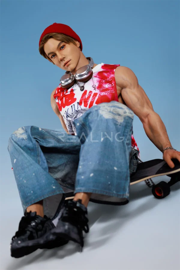 henson-skateboarder-male-doll-178cm-31 Henson Skateboarder Male Doll 178cm / 5'10" with skateboarder street style, product view 31
