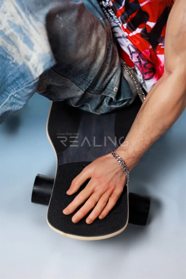 henson-skateboarder-male-doll-178cm-33 Henson Skateboarder Male Doll 178cm / 5'10" with skateboarder street style, product view 33