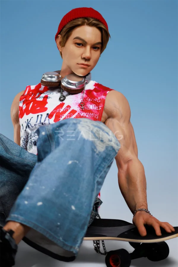 henson-skateboarder-male-doll-178cm-34 Henson Skateboarder Male Doll 178cm / 5'10" with skateboarder street style, product view 34
